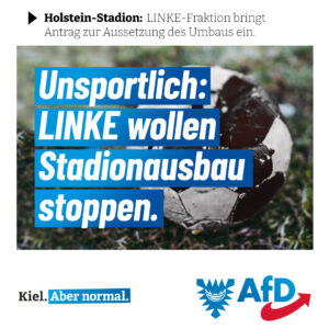 AfD Kiel: LINKE-Fraktion will Stadionausbau verhindern