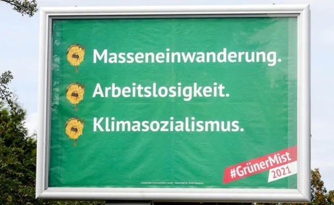 Grüne Parolen vor Wahllokalen in Schleswig-Holstein