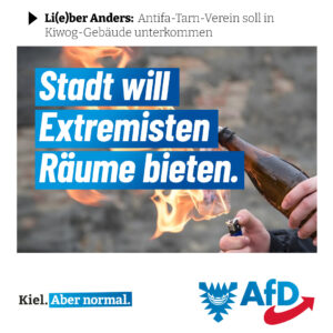 AfD Kiel: Stadt will Antifa Räume bieten