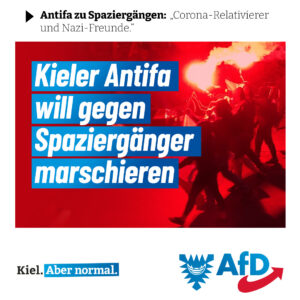 AfD Kiel: Kieler Antifa will gegen Spaziergänger marschieren