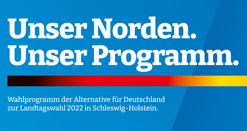 Das Wahlprogramm der AfD Schleswig-Holstein durchblättern oder herunterladen
