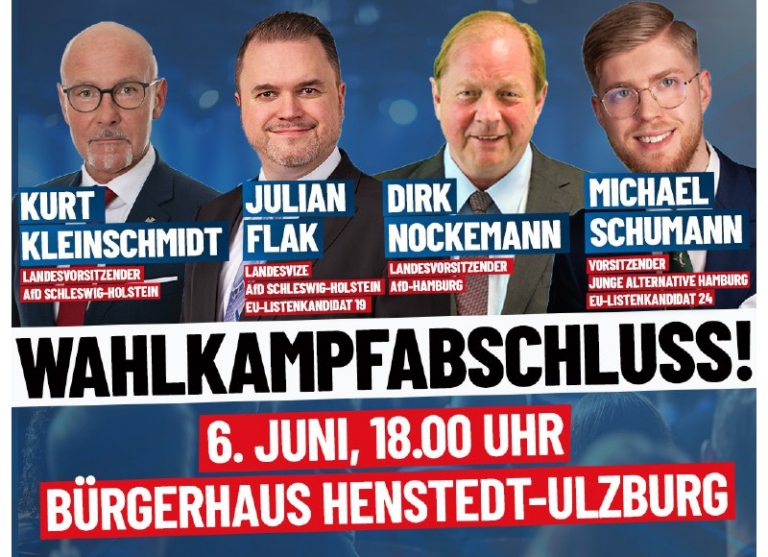 Wahlkampfabschluss am 6. Juni in Henstedt-Ulzburg