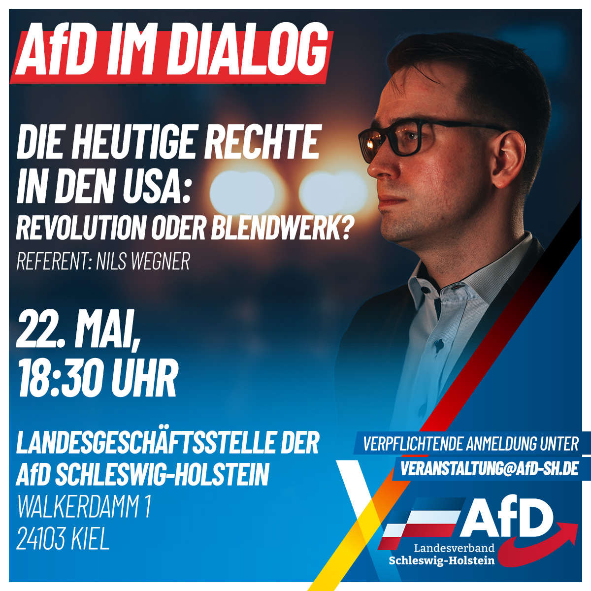 AfD im Dialog: Vortrag zur amerikanischen Rechten am 22. Mai